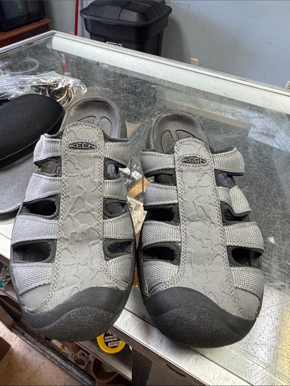Keen Men's Gray Closed-Toe Outdoor Sandals